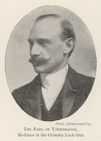Der Earl of Yarborough, Vermittler im Grimsby-Lockout von English Photographer