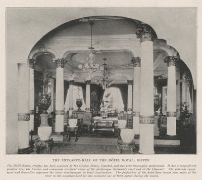 Die Eingangshalle des Hotel Royal, Dieppe von English Photographer