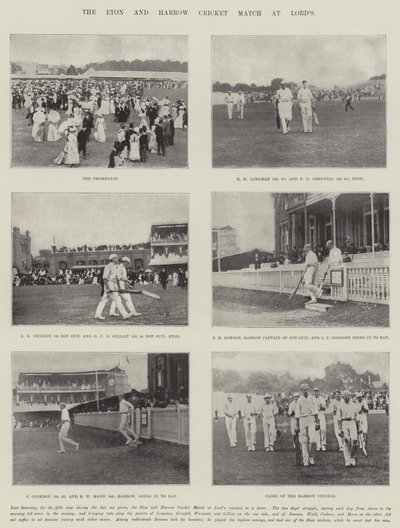 Das Eton und Harrow Cricket-Match in Lords von English Photographer