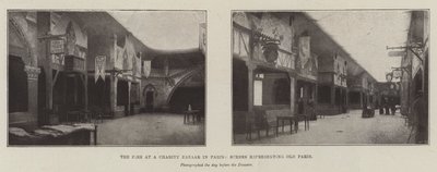 Das Feuer auf einem Wohltätigkeitsbasar in Paris, Szenen, die das alte Paris darstellen von English Photographer
