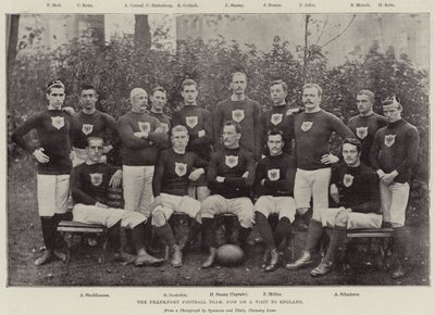 Das Frankfurter Fußballteam, jetzt zu Besuch in England von English Photographer