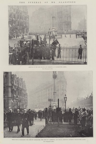 Die Beerdigung von Mr. Gladstone von English Photographer