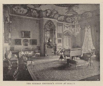 Das Arbeitszimmer des deutschen Kaisers in Berlin von English Photographer