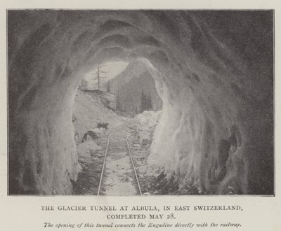 Der Gletschertunnel bei Albula in der Ostschweiz, fertiggestellt am 28. Mai von English Photographer