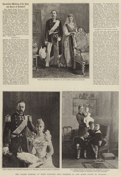 Die Goldene Hochzeit Ihrer Majestäten König Christian IX. und Königin Louise von Dänemark von English Photographer