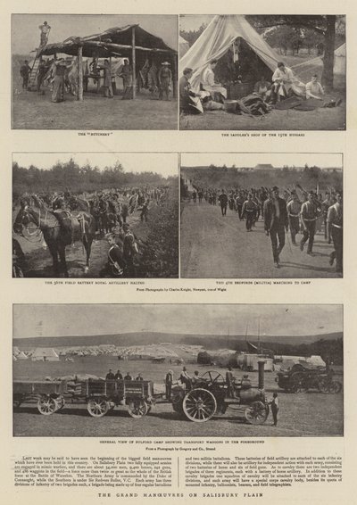 Die großen Manöver auf der Salisbury-Ebene von English Photographer