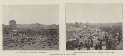Das große Feuer in Yokohama von English Photographer