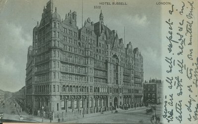 Das Hotel Russell, London von English Photographer