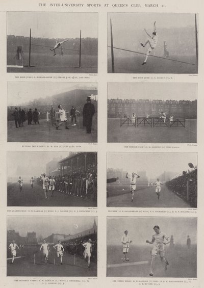 Die Inter-Universitäts-Sportveranstaltungen im Queens Club, 21. März von English Photographer