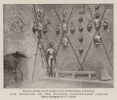 Das Innere des Museums, Carisbrooke Castle von English Photographer