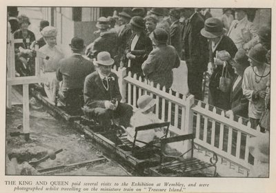 Der König und die Königin besuchen die British Empire Exhibition von English Photographer