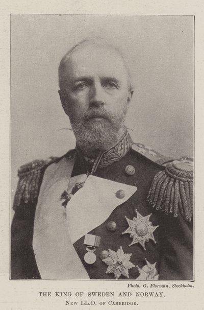 Der König von Schweden und Norwegen, neuer LLD von Cambridge von English Photographer