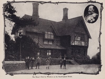 Der Club des Königs für Arbeiter auf dem Sandringham-Anwesen, Norfolk von English Photographer