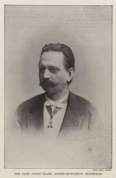Der verstorbene Graf Taafe, österreichisch-ungarischer Staatsmann von English Photographer