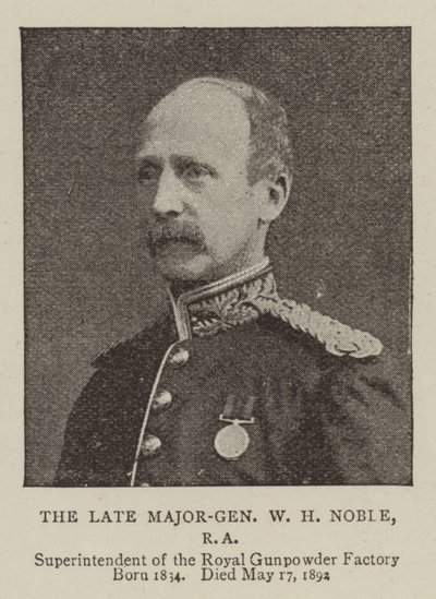 Der verstorbene Generalmajor W H Noble, RA von English Photographer
