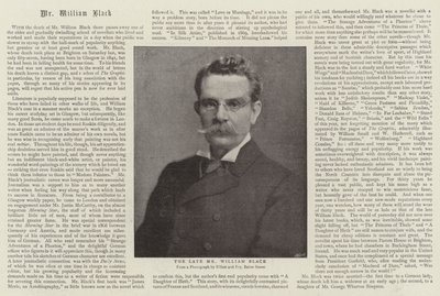 Der verstorbene Herr William Black von English Photographer