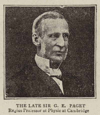 Der verstorbene Sir G E Paget von English Photographer