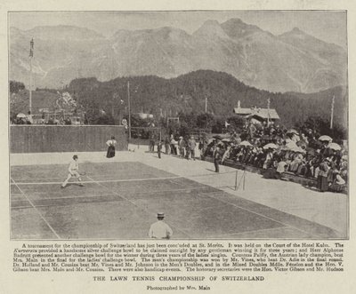 Die Lawn-Tennis-Meisterschaft der Schweiz von English Photographer