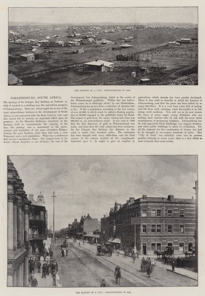 Der Aufbau einer Stadt, Johannesburg, Südafrika von English Photographer