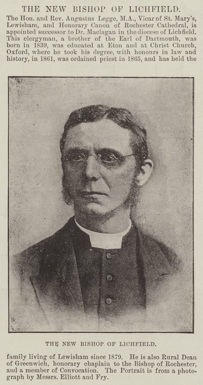 Der neue Bischof von Lichfield von English Photographer