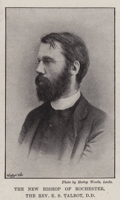 Der neue Bischof von Rochester, Reverend E. S. Talbot, DD von English Photographer