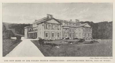 Das neue Zuhause der verbannten französischen Benediktiner, Appuldurcombe House, Isle of Wight von English Photographer