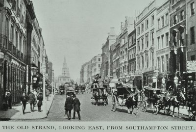 The Old Strand, Blick nach Osten, von Southampton Street, ca. 1890 von English Photographer