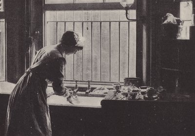 Das Spülbecken in der Speisekammer von English Photographer