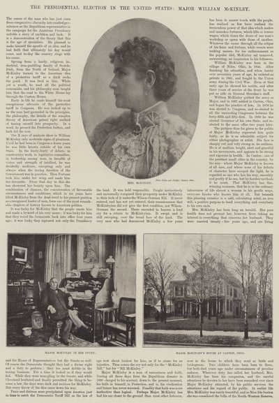 Die Präsidentschaftswahl in den Vereinigten Staaten, Major William McKinley von English Photographer