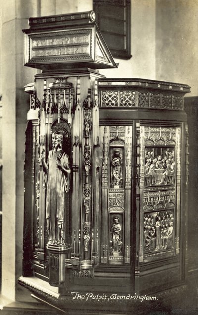 Die Kanzel, St. Mary Magdalene Kirche, Sandringham von English Photographer