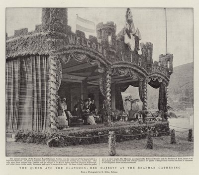 Die Königin und die Clansmen, Ihre Majestät beim Braemar Gathering von English Photographer
