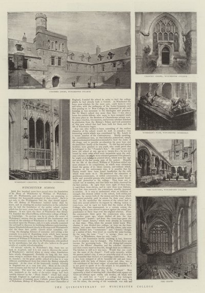 Das fünfhundertjährige Jubiläum des Winchester College von English Photographer