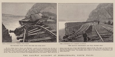 Das Eisenbahnunglück in Penmaenmawr, Nordwales von English Photographer