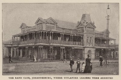 Der Rand Club, Johannesburg, wo Uitlander-Führer verhaftet wurden von English Photographer