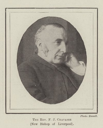 Der Reverend F. J. Chavasse, neuer Bischof von Liverpool von English Photographer