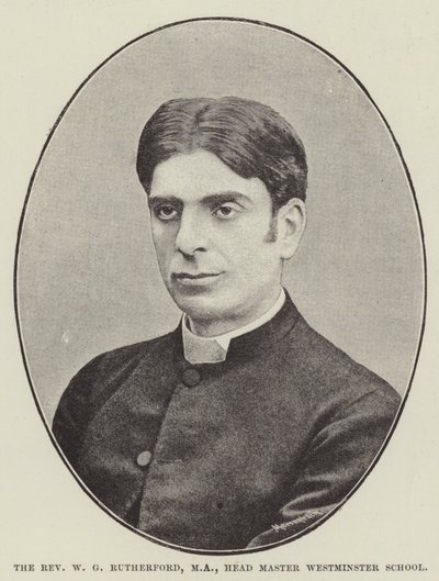 Der Reverend W G Rutherford, MA, Schulleiter der Westminster School von English Photographer