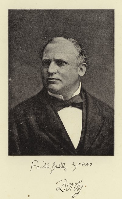 Der Rechte Ehren Earl of Derby, KG von English Photographer