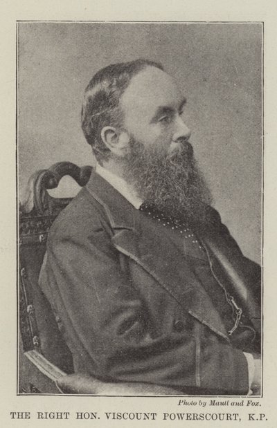 Der ehrenwerte Viscount Powerscourt, KP von English Photographer