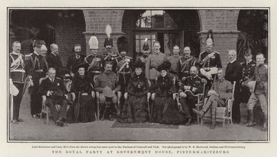 Die königliche Gesellschaft im Regierungshaus, Pietermaritzburg von English Photographer