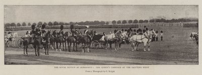 Die königliche Überprüfung in Aldershot, die Kutsche der Königin am Salutpunkt von English Photographer