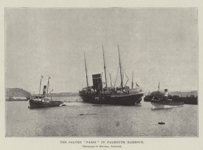 Die geborgene Paris im Hafen von Falmouth von English Photographer