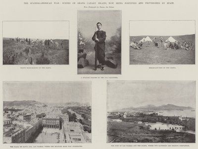 Der Spanisch-Amerikanische Krieg, Szenen auf der Insel Gran Canaria, die jetzt von Spanien befestigt und versorgt wird von English Photographer