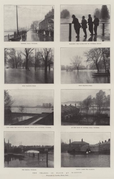 Die Themse bei Hochwasser in Windsor von English Photographer