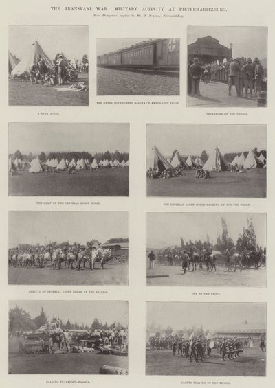 Der Transvaal-Krieg, militärische Aktivität in Pietermaritzburg von English Photographer