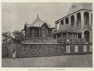 Der Krieg in Madagaskar, Gräber von Radama I und Rasoherina von English Photographer