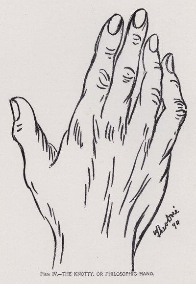 Die knotige oder philosophische Hand (s/w Foto) von English Photographer