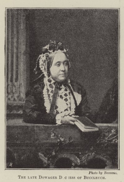 Die verstorbene Herzoginwitwe von Buccleuch von English Photographer