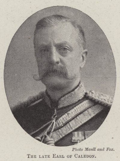 Der verstorbene Earl of Caledon von English Photographer