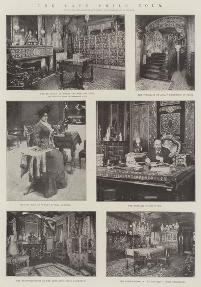 Der verstorbene Emile Zola von English Photographer