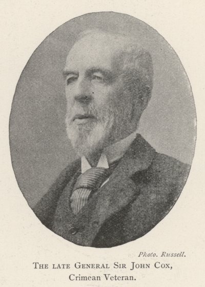 Der verstorbene General Sir John Cox, Krimkriegsveteran von English Photographer